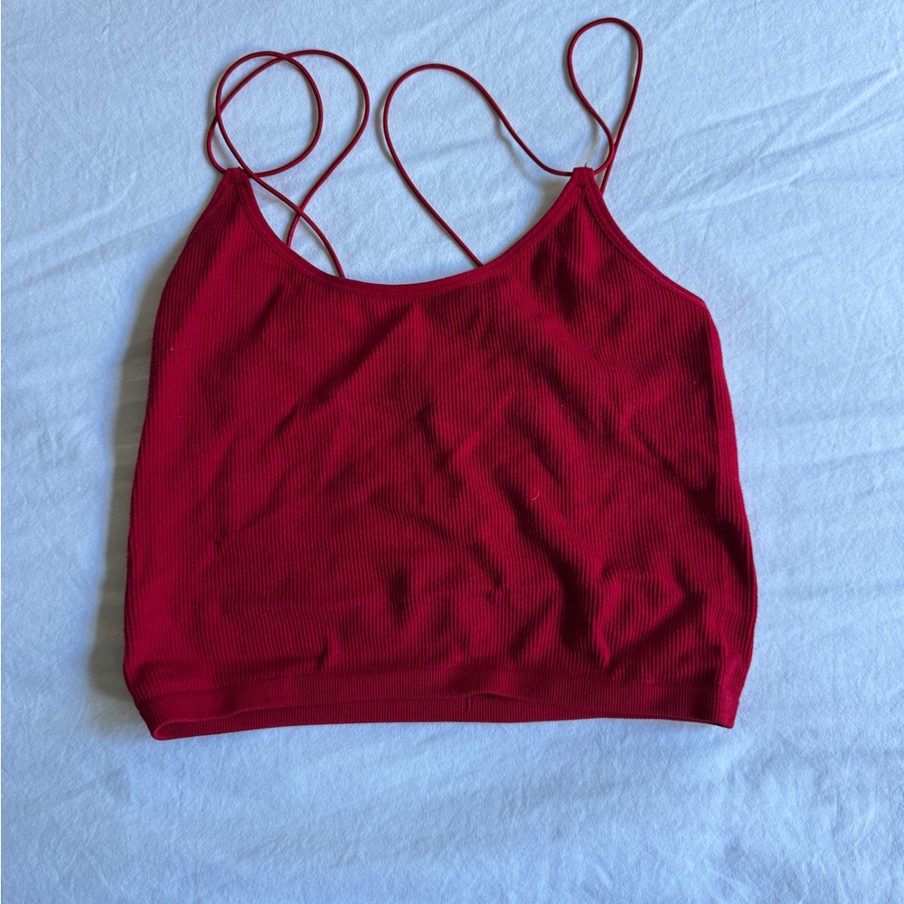 Red Women's Strappy Top